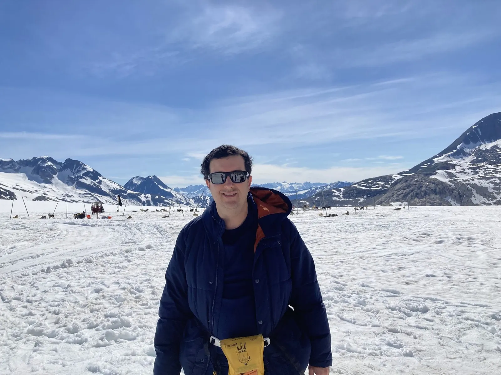 Ben on a glacier landing in Alaska